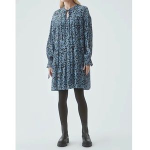 Modstrom Blue Patterned Midi Dress